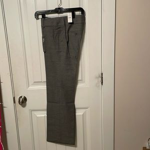 Loft Marisa Trouser Gray Linen Blend Pants Size 0